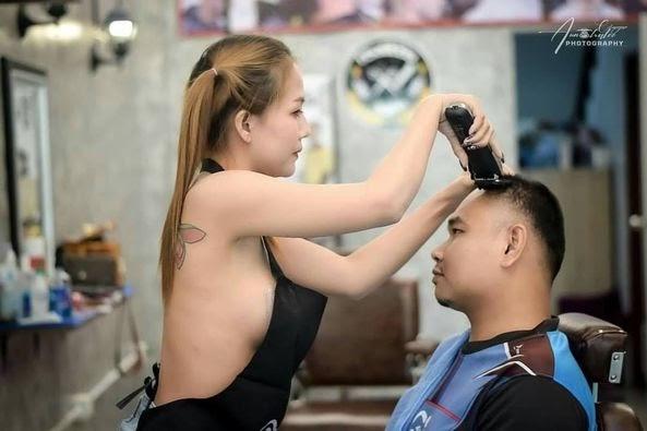 Hot girl.... sexy Barber shop at Chonburi Thailand - Ô-HOT.Vn