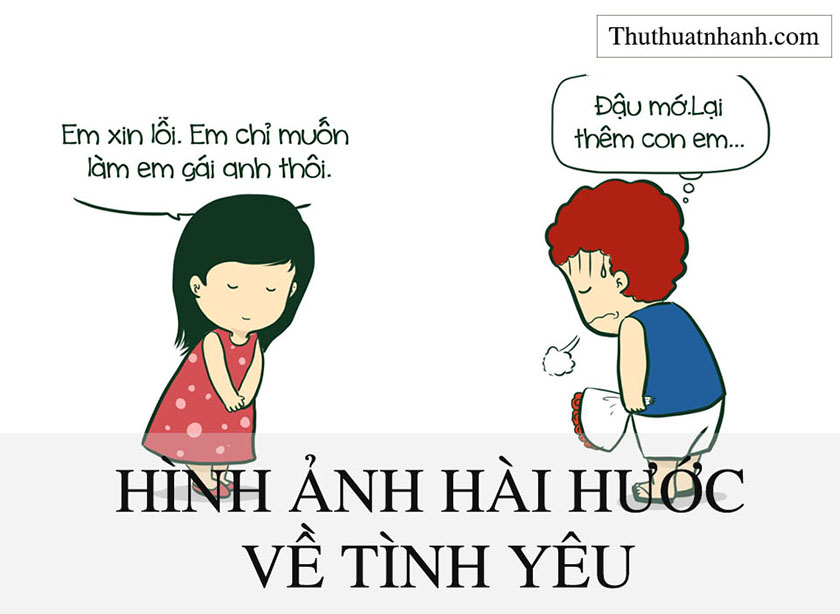 Hình ảnh hài hước về tình yêu, bựa và vui nhộn “cười vỡ bụng” - Ôn Thi HSG