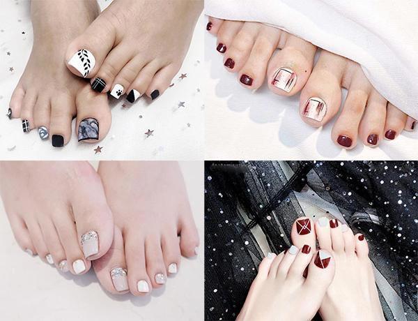 70+ Mẫu nail chân đơn giản nhẹ nhàng đẹp nhất hiện nay