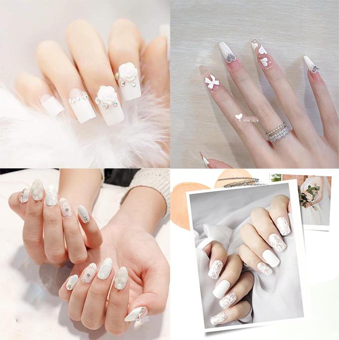 Nail cô dâu: Top 15 kiểu đẹp lộng lẫy sang chảnh cho ngày trọng đại-Làm đẹp