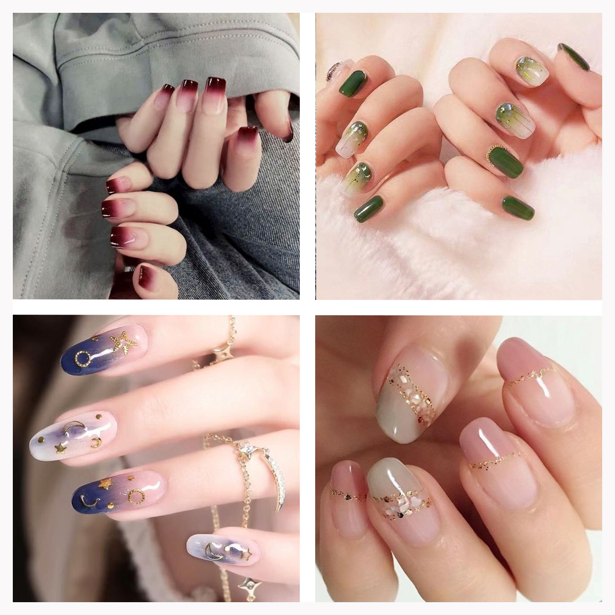 Những bộ nail đơn giản mà đẹp tôn lên sự sang trọng và quý phái