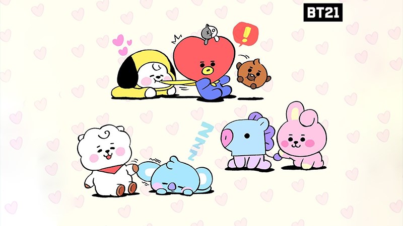 100+ Hình nền, ảnh BT21 dễ thương full HD cho máy tính, điện thoại