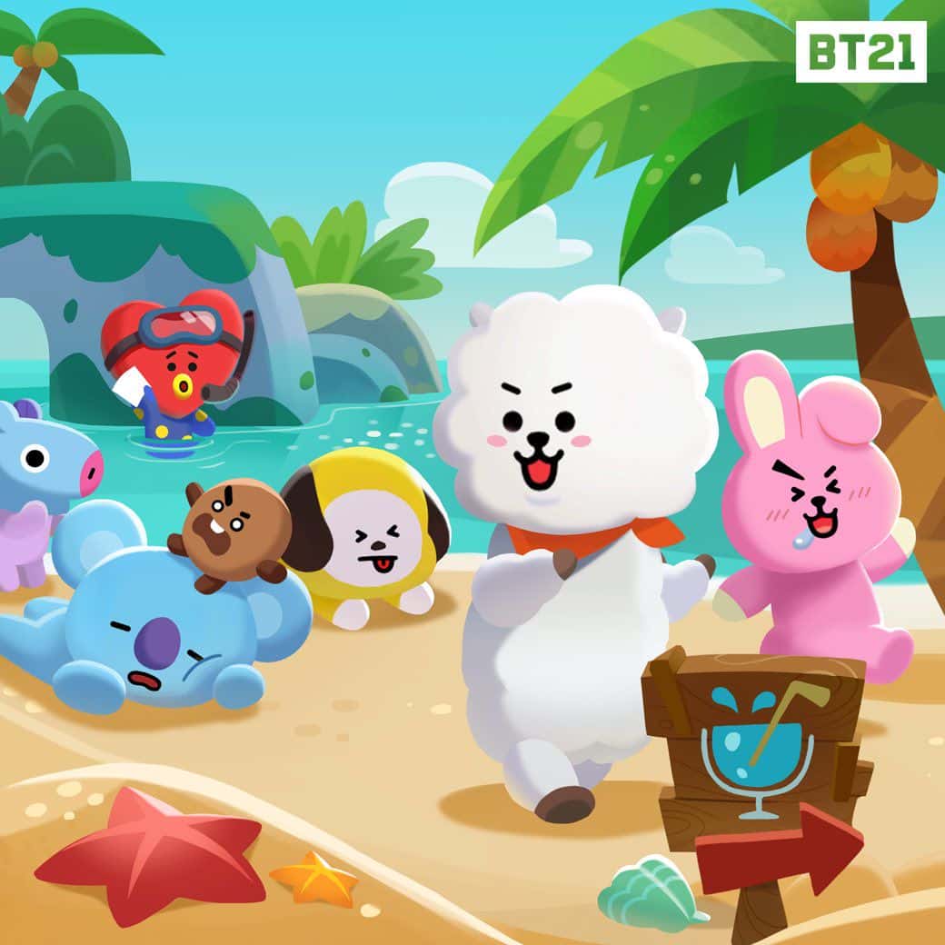 Hình Nền BT21 Siêu Dễ Thương ❤️ 85 Ảnh BT21 Cả Nhóm Đẹp