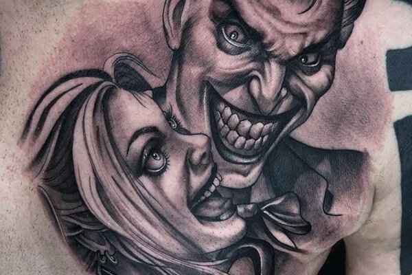 99+ Hình Xăm Joker Trắng Đen Đẹp, Tattoo Joker Đen Trắng Chất