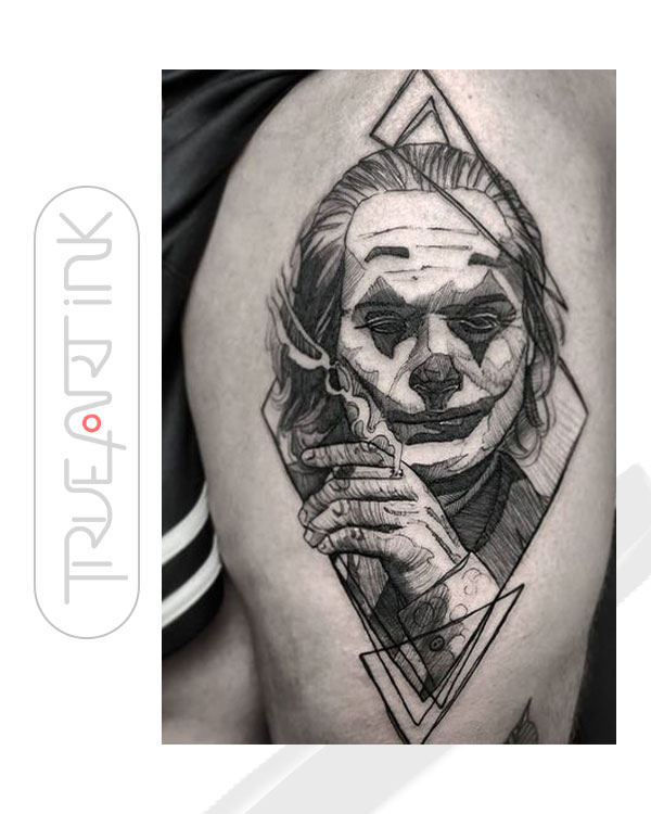 Ý NGHĨA HÌNH XĂM JOKER – Xăm hình nghệ thuật Trueart ink