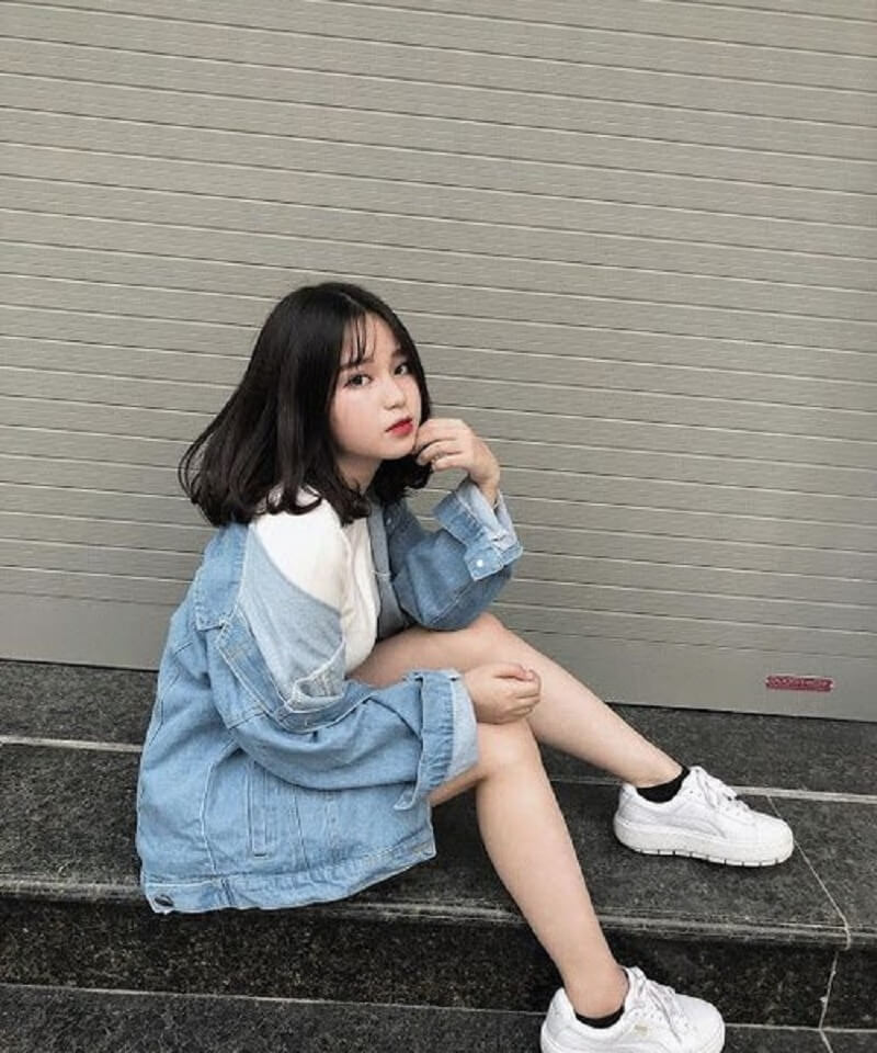 ảnh girl xinh tóc dài ngang vai 2k9